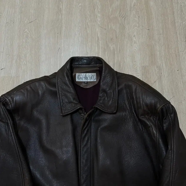 [BUNJANG] CAPRICHO Genuine Leather Bomber Jacket XXL / CAPRICHO 카프리초 남성 천연 양가죽 봄버 가죽자켓 XXL/110