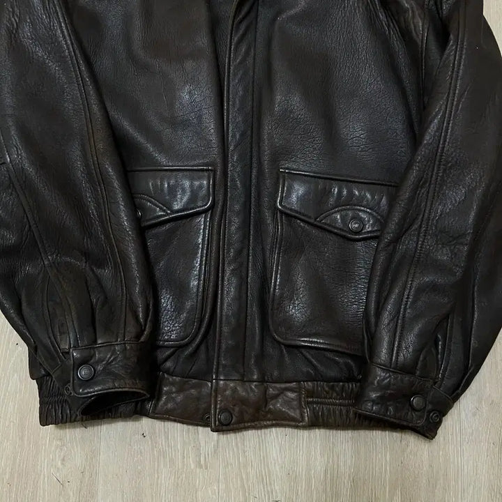 [BUNJANG] CAPRICHO Genuine Leather Bomber Jacket XXL / CAPRICHO 카프리초 남성 천연 양가죽 봄버 가죽자켓 XXL/110