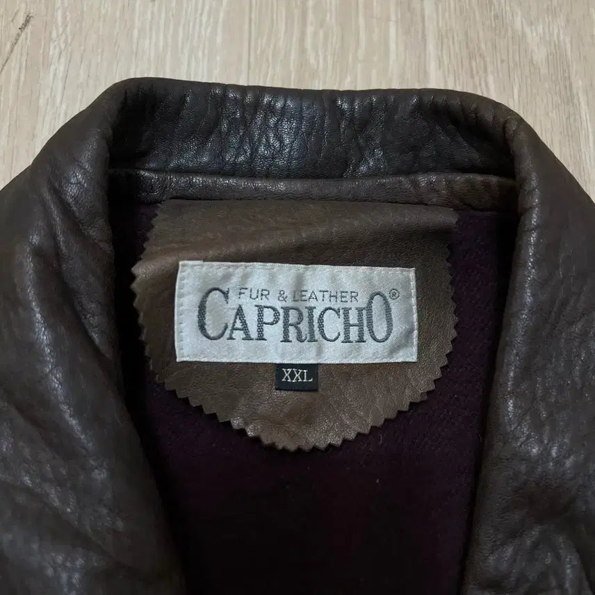 [BUNJANG] CAPRICHO Genuine Leather Bomber Jacket XXL / CAPRICHO 카프리초 남성 천연 양가죽 봄버 가죽자켓 XXL/110