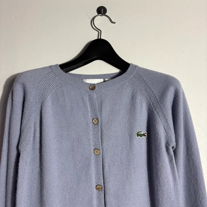 [BUNJANG] Lacoste Embroidered Logo Cardigan / 라코스테 자수 로고 가디건 (무료배송)