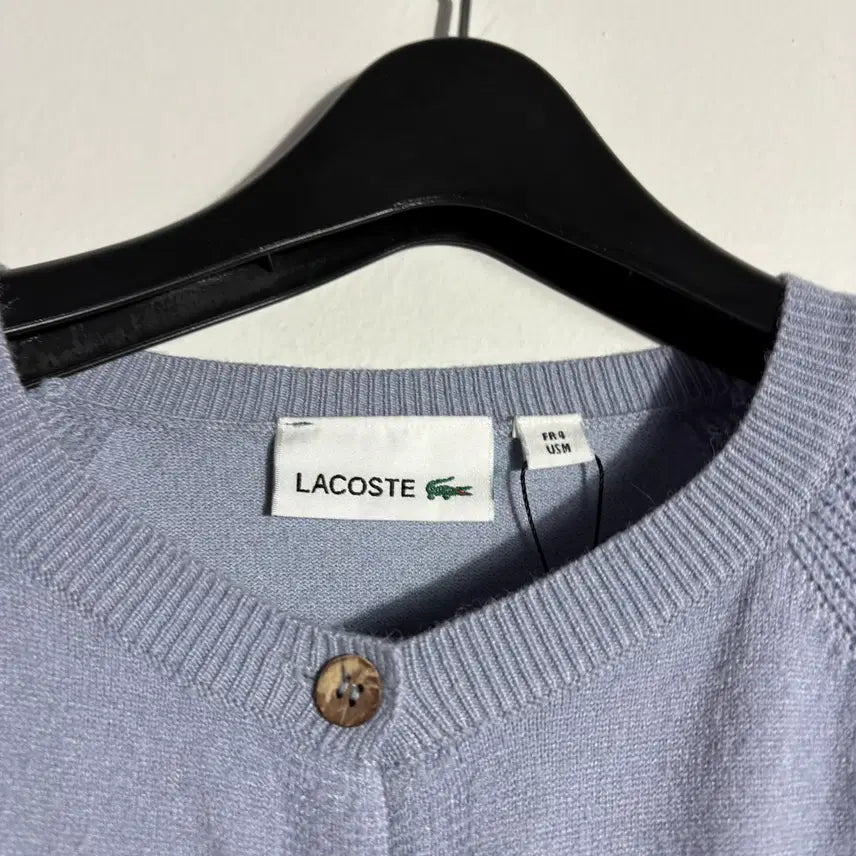 [BUNJANG] Lacoste Embroidered Logo Cardigan / 라코스테 자수 로고 가디건 (무료배송)
