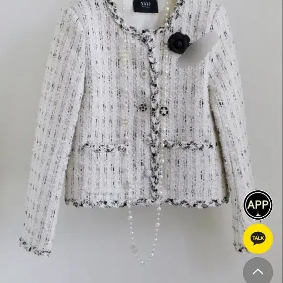 [BUNJANG] Vivi Princess Tweed Jacket / 비비공주 티아라 트위드자켓