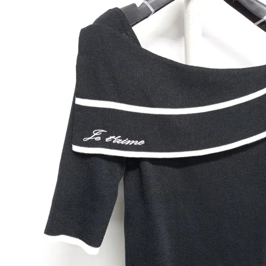 [BUNJANG] Egoist Off-Shoulder Knit Blouse / 새 에고이스트 춘하 오프숄더형 니트블라우스 66