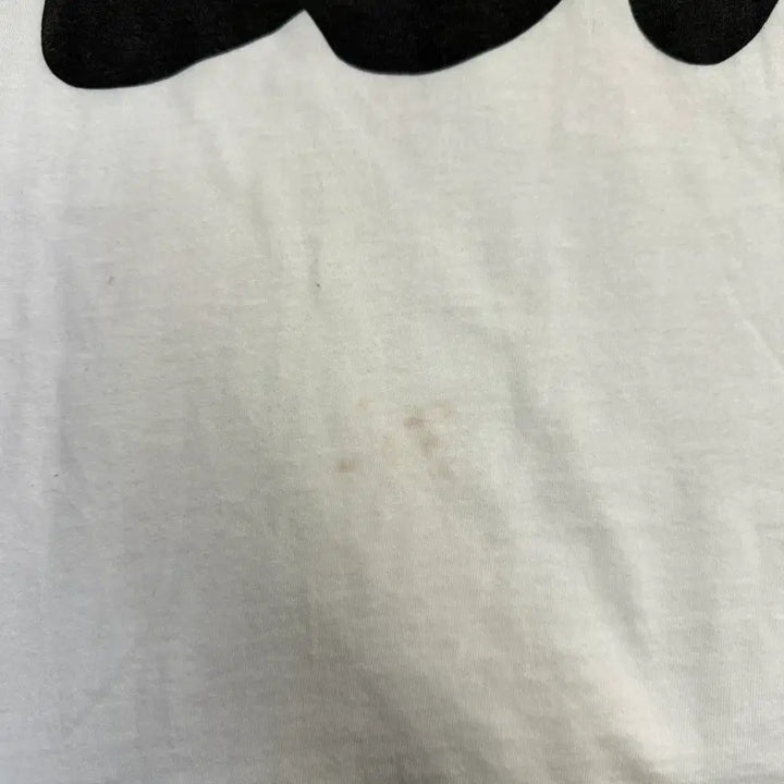 [BUNJANG] Salvatore Ferragamo Big Logo Printed T-shirt / 살바토레 페라가모 반팔 티셔츠 빅 로고 프린팅 라운드넥 디테일 화이트