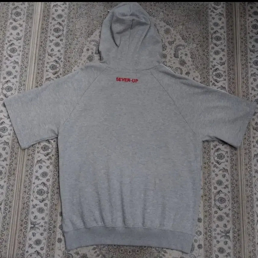 [BUNJANG] Old School Seven Up Short Sleeve Hoodie / 올드스쿨 세븐업  SEVEN-UP 반팔 후디 (98-102)