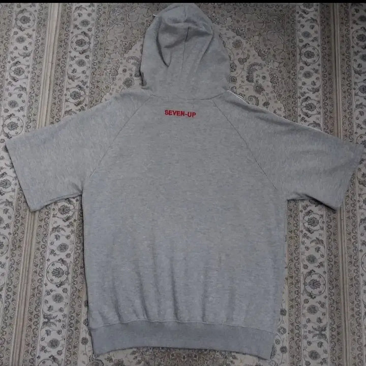 [BUNJANG] Old School Seven Up Short Sleeve Hoodie / 올드스쿨 세븐업  SEVEN-UP 반팔 후디 (98-102)