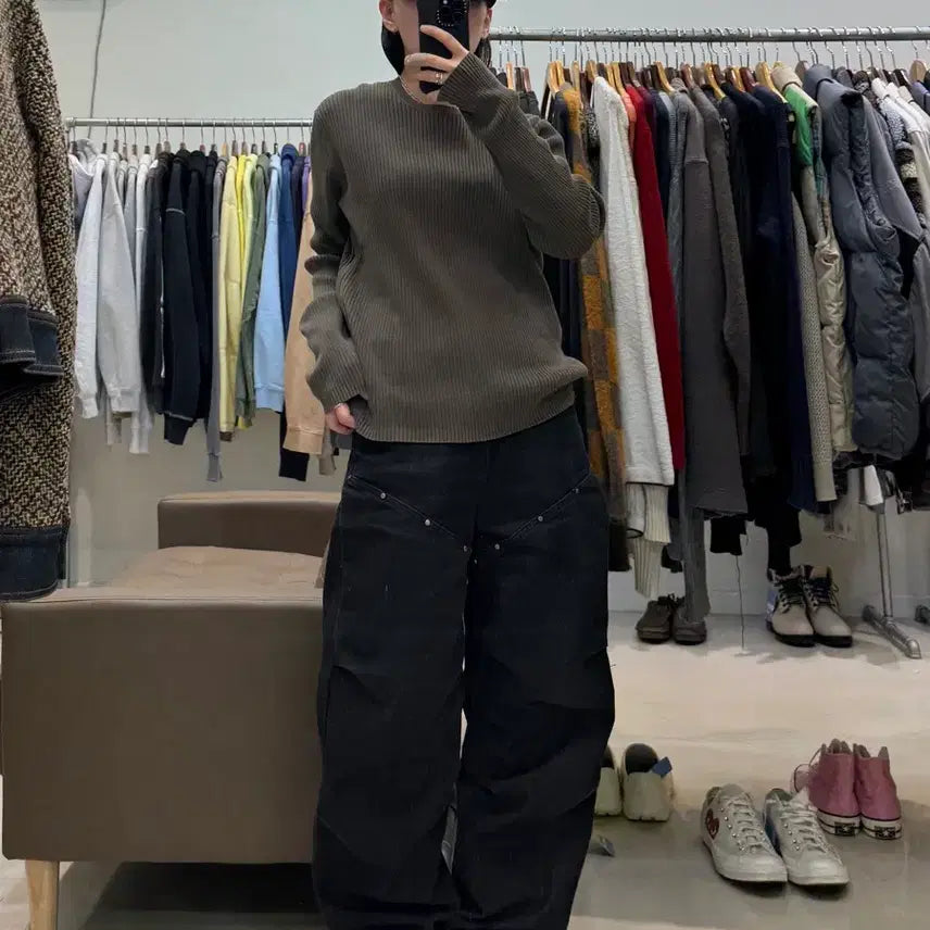 [BUNJANG] Armani Exchange Multi-Zipper Knit Sweater / 아르마니 익스체인지 멀티지퍼 니트