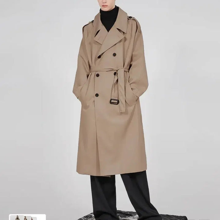 [BUNJANG] Flareup Trench Coat Beige (L-XL) / 플레어업 트렌치코트 베이지 2사이즈(L-XL)