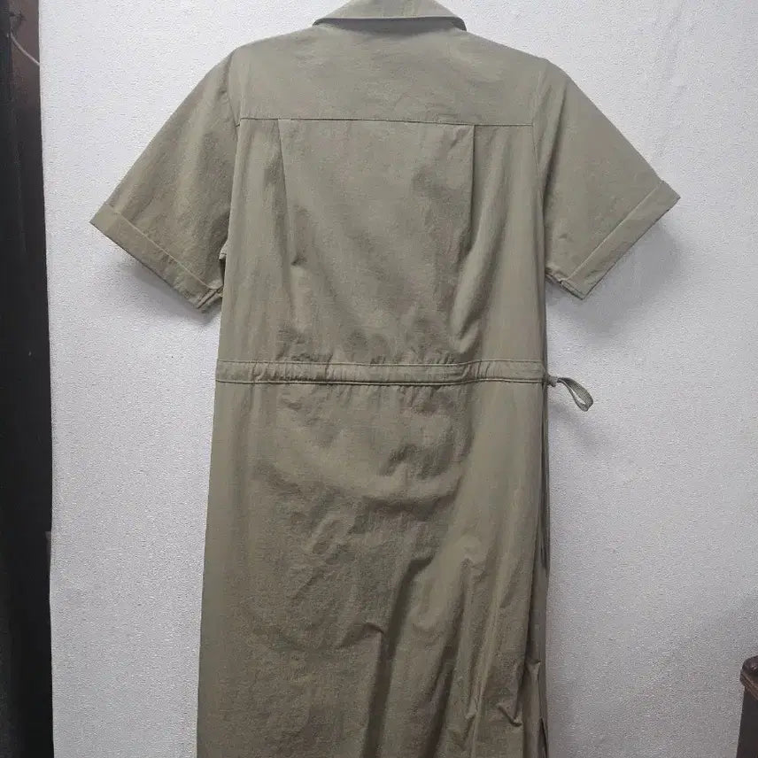 [BUNJANG] Jeep Khaki Long Shirt Dress S / JEEP  지프 카키색 셔츠형 롱 원피스 S