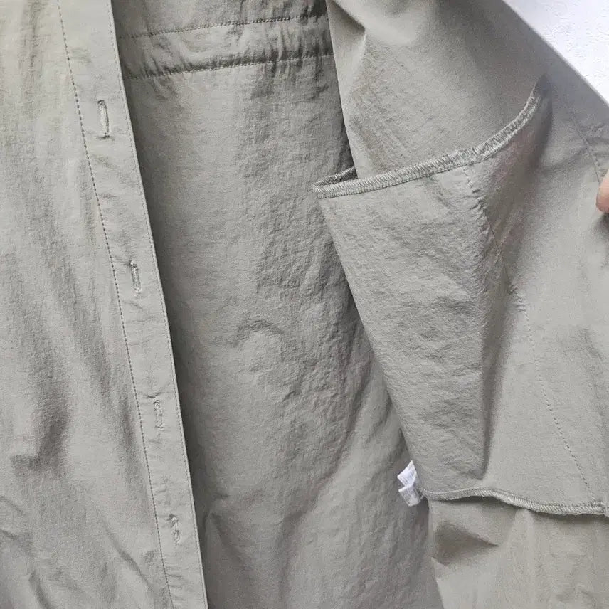 [BUNJANG] Jeep Khaki Long Shirt Dress S / JEEP  지프 카키색 셔츠형 롱 원피스 S