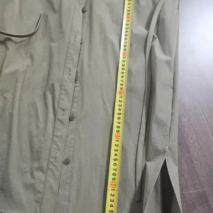 [BUNJANG] Jeep Khaki Long Shirt Dress S / JEEP  지프 카키색 셔츠형 롱 원피스 S