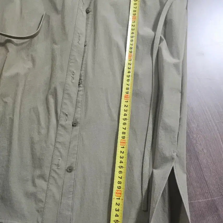 [BUNJANG] Jeep Khaki Long Shirt Dress S / JEEP  지프 카키색 셔츠형 롱 원피스 S