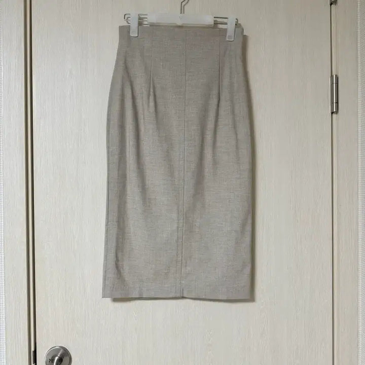[BUNJANG] Oatmeal H-Line Midi Skirt M / 오트밀 H라인 미디 스커트 M