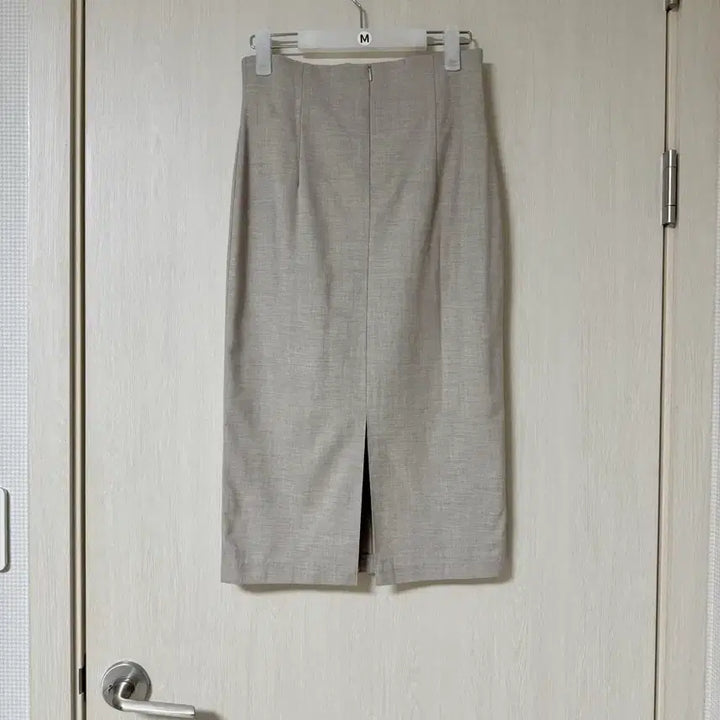 [BUNJANG] Oatmeal H-Line Midi Skirt M / 오트밀 H라인 미디 스커트 M
