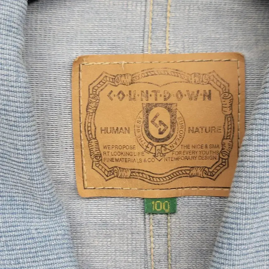 [BUNJANG] Countdown Washed Denim Jacket / [100/L] 카운트다운 워싱 데님 자켓 청자켓