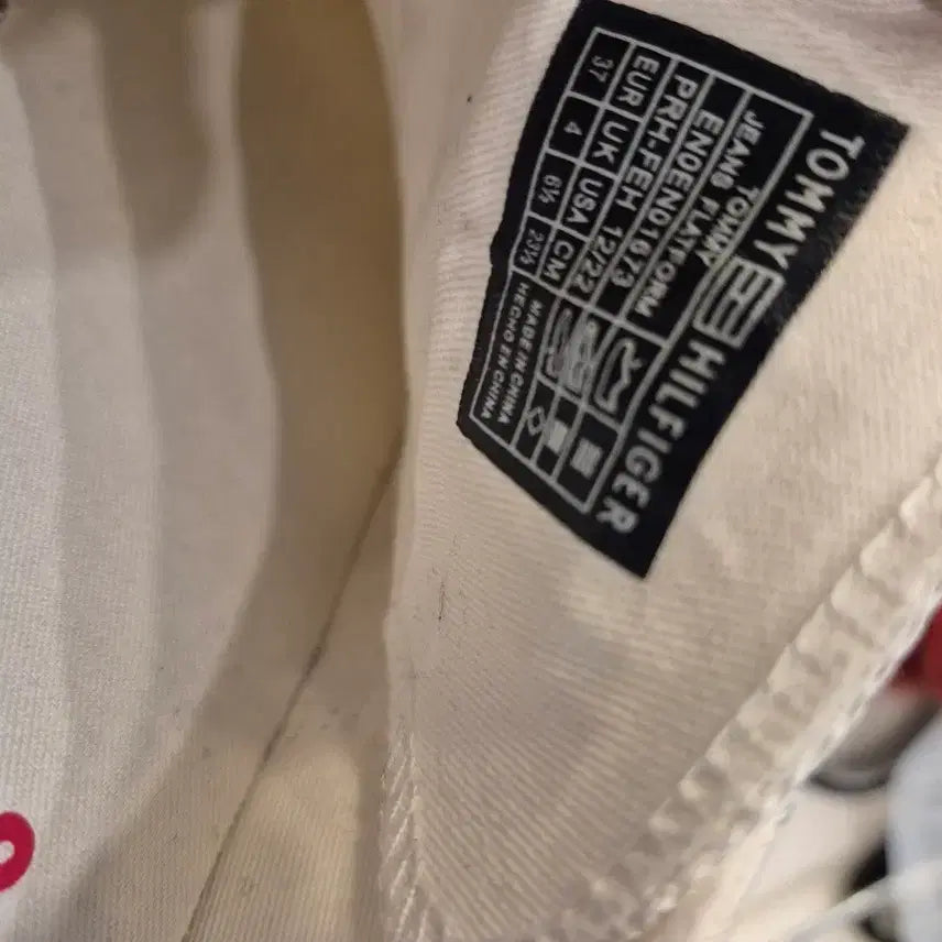 [BUNJANG] Tommy Hilfiger Ivory Canvas Sneakers / 타미진스 아이보리 캔버스 스니커즈