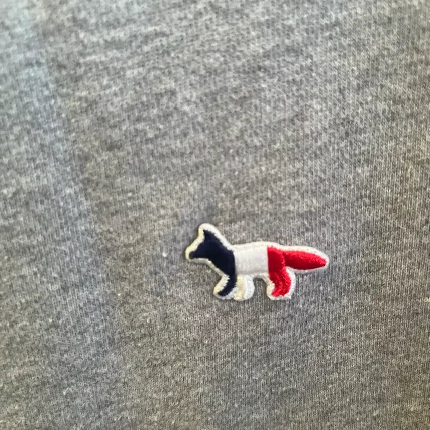 [BUNJANG] Maison Kitsune Tricolor Fox Logo Hoodie L / 메종키츠네 삼색 여우 로고 후드 티셔츠 L
