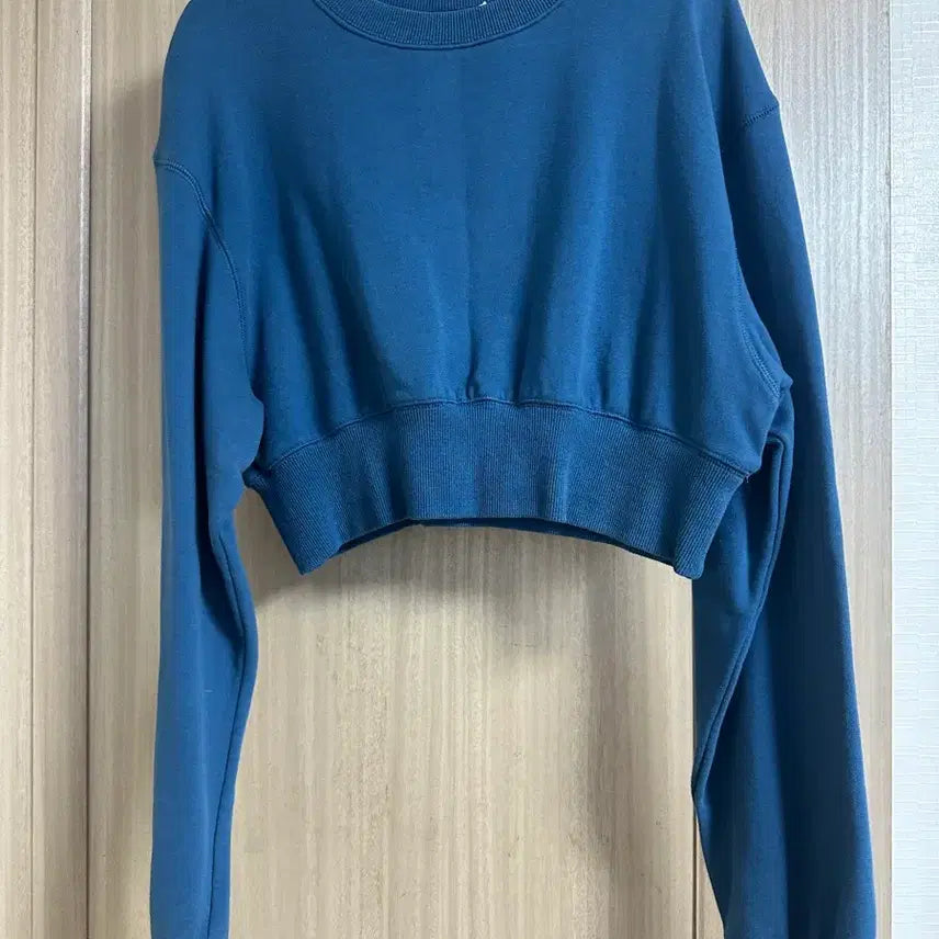 [BUNJANG] Crop Man-to-Man Sweatshirt / 크롭 맨투맨