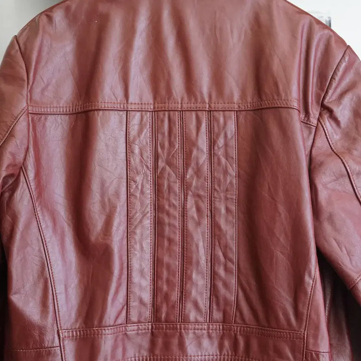 [BUNJANG] Vintage Real Leather Car Coat / 빈티지 리얼 레더 카코트 100 사이즈