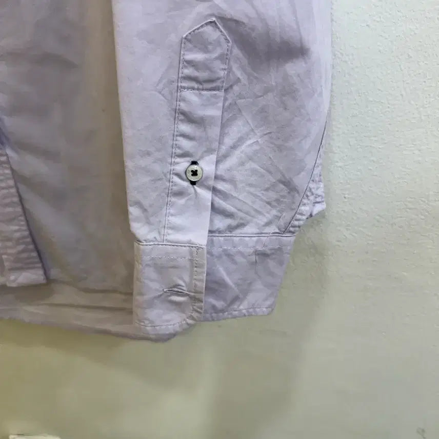 [BUNJANG] Who.A.U Bear Embroidered Light Purple Shirt / 후아유 베어 자수 라이트퍼플 셔츠 루즈핏 남성 M/데일리 캐주얼