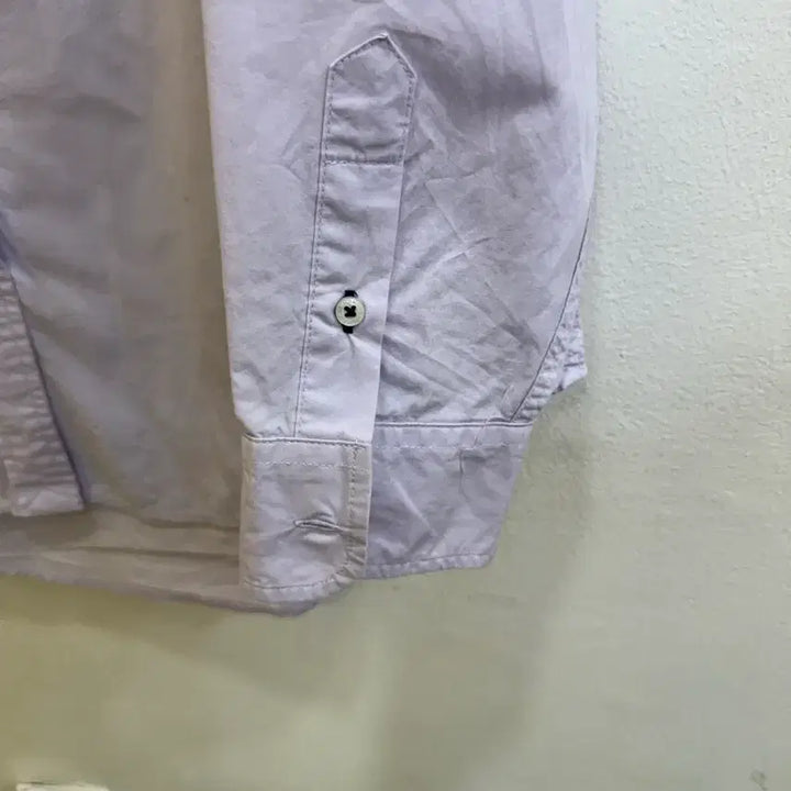 [BUNJANG] Who.A.U Bear Embroidered Light Purple Shirt / 후아유 베어 자수 라이트퍼플 셔츠 루즈핏 남성 M/데일리 캐주얼