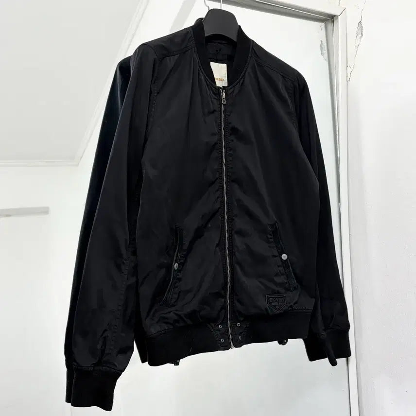[BUNJANG] Diesel Nylon Blouson Jacket / 디젤 백지퍼 나일론 블루종 자켓