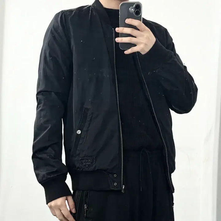 [BUNJANG] Diesel Nylon Blouson Jacket / 디젤 백지퍼 나일론 블루종 자켓