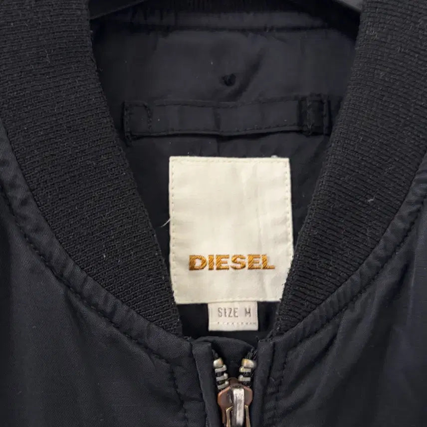[BUNJANG] Diesel Nylon Blouson Jacket / 디젤 백지퍼 나일론 블루종 자켓