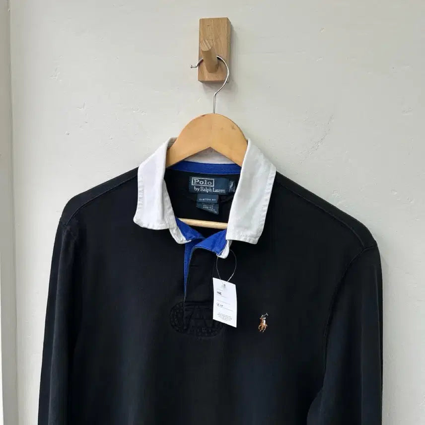 [BUNJANG] Polo Ralph Lauren Black Rugby T-shirt / 16229 - 폴로 랄프로렌 블랙 럭비티