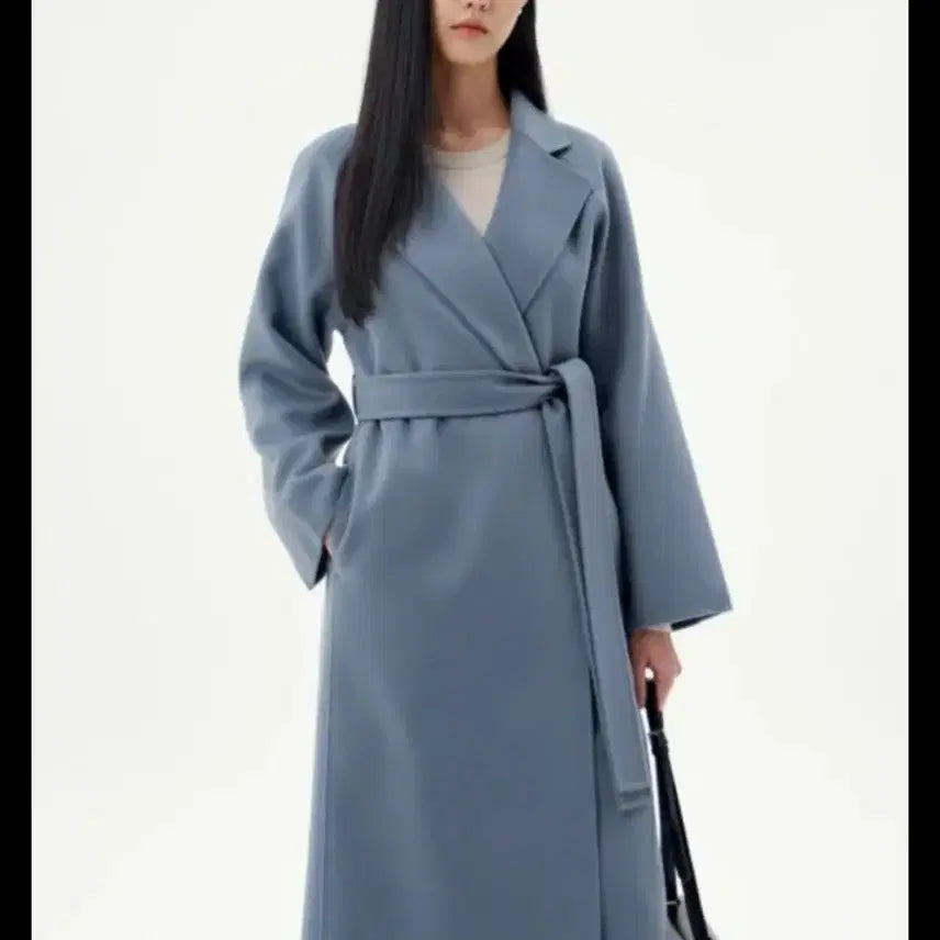 [BUNJANG] Mevie Mare Fog Blue Short Coat / 메비 마레 코트 포그블루 숏 0사이즈