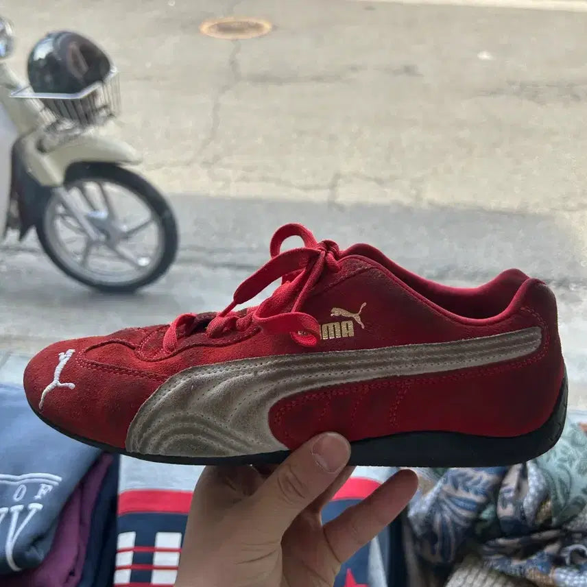 [BUNJANG] Puma Speedcat Red Sneakers / 푸마 스피드캣 레드 265size