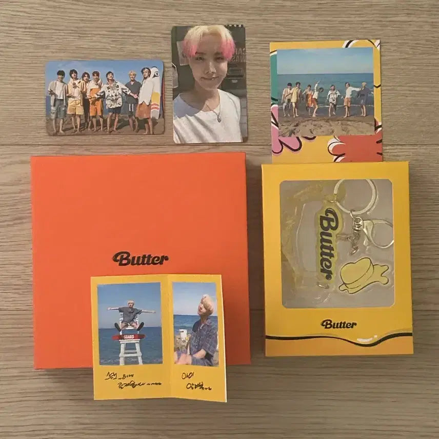 [BUNJANG] BTS Butter Keyring / BTS BUTTER 키링+앨범 (방탄 버터 키링) 일괄, 제이홉 포카