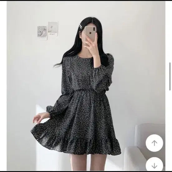 [BUNJANG] Floral Long Dress / 플라워 롱 원피스 잔꽃무늬 차무희원피스