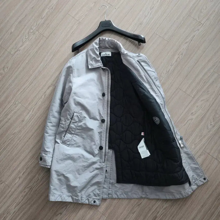 [BUNJANG] Stone Island David-TC Primaloft Padded Car Coat Mud Grey / 스톤아일랜드 다비드 프리마로프트 패딩 카코트 머드그레이 국내판 신품급 S