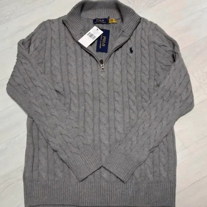 [BUNJANG] Polo Ralph Lauren Cable Knit Half-Zip Sweater / 폴로 랄프로렌 꽈배기 반집업 니트 새상품