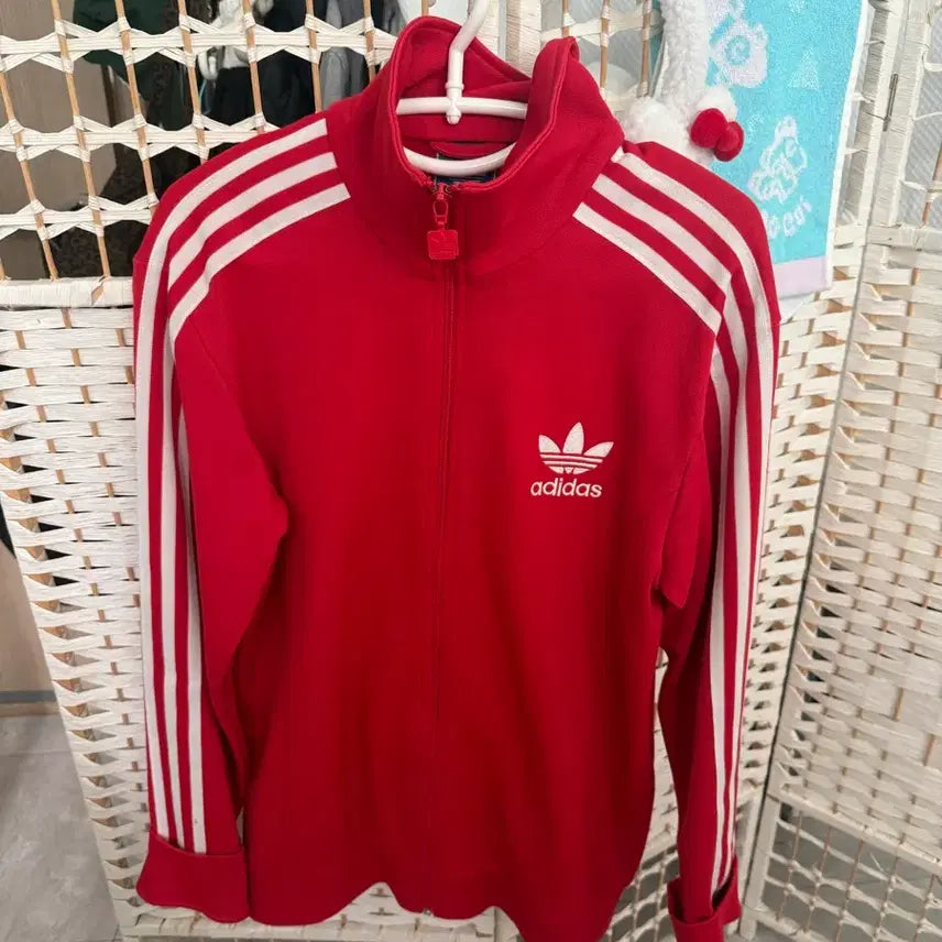 [BUNJANG] Vintage Adidas Firebird Red Track Jacket / (빈티지) 아디다스 파이어버드 레드 져지
