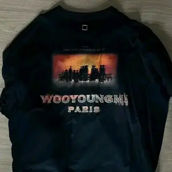 [BUNJANG] Wooyoungmi Graphic Long Sleeve T-shirt / 우영미 그래픽 롱슬리브 50사이즈