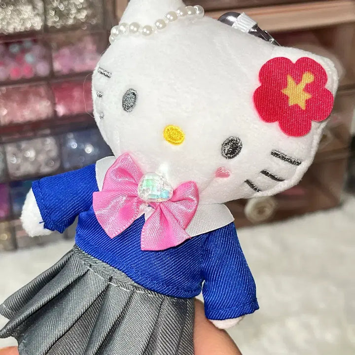 [BUNJANG] Hello Kitty Kogal School Look Long Leg Doll Keyring / 헬로키티 코갸루 스쿨룩 롱다리 인형 키링