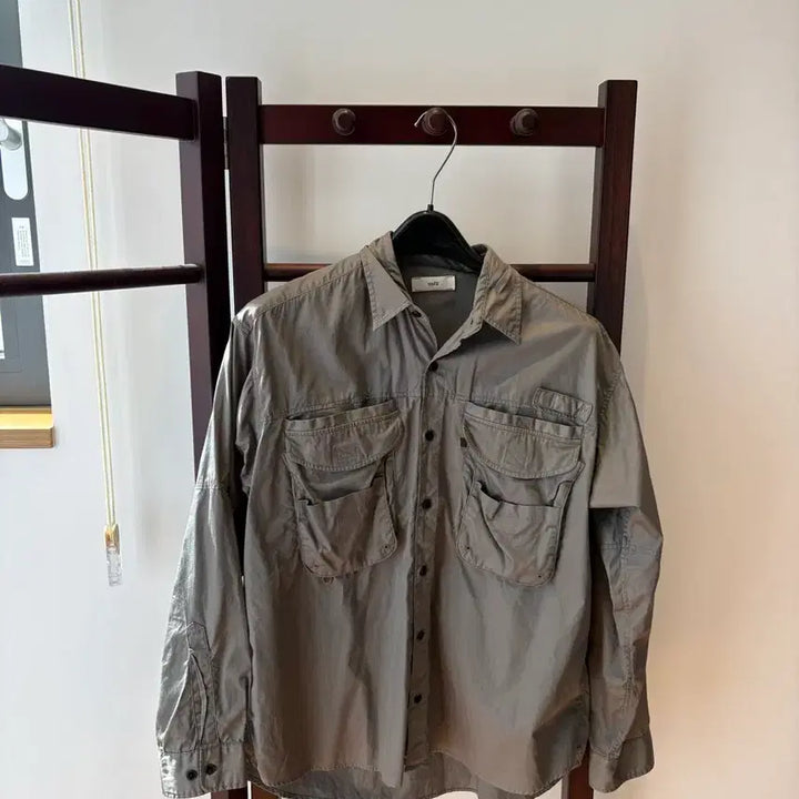 [BUNJANG] Unfil Metallic Blue Shirt / Unfil 언필 셔츠