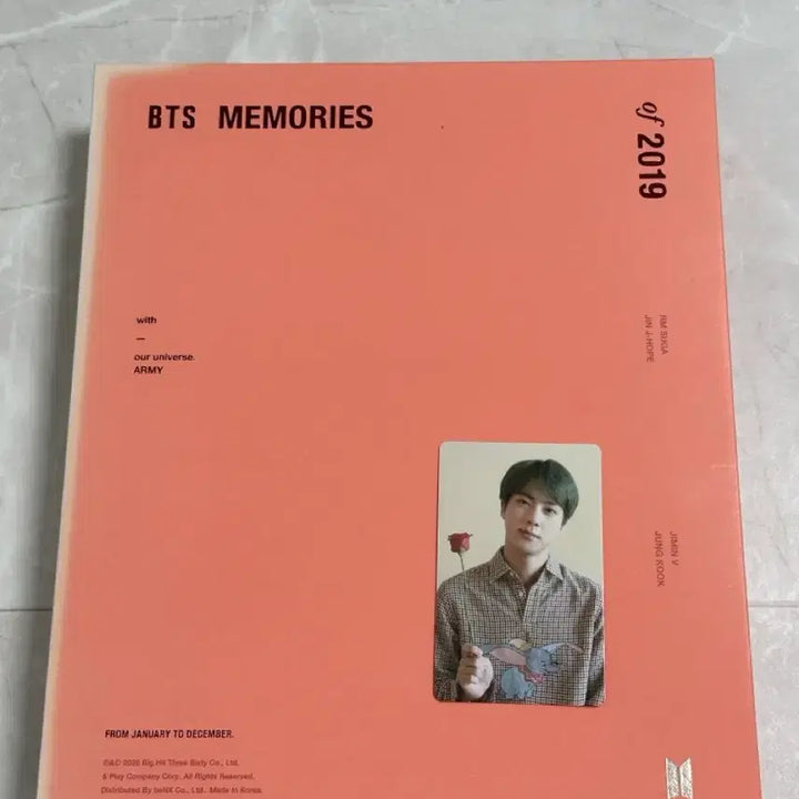 [BUNJANG] BTS Jin Memories 2019 DVD Photocard / 방탄소년단 BTS Memories 메모리즈 DVD 2019 석진 포카