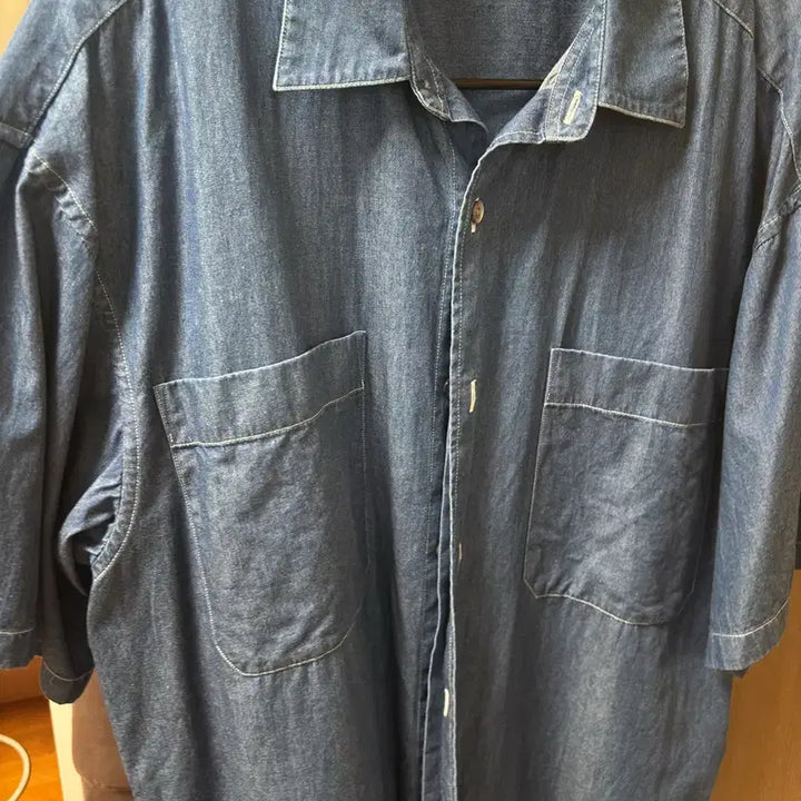 [BUNJANG] Another Office Writer Denim Shirt Indigo 01 Size / 어나더 오피스 Writer 데님 셔츠 인디고 01사이즈
