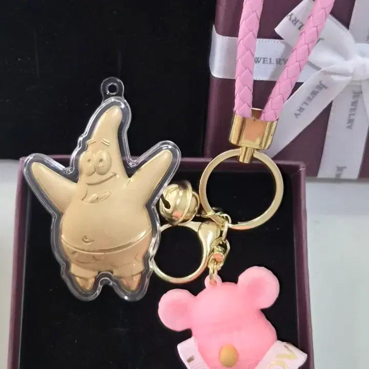 [SOLD OUT] 스펀지밥 뚱이 키링 세트  : 옵션 선택 _새상품 순금 함량 0.2mg