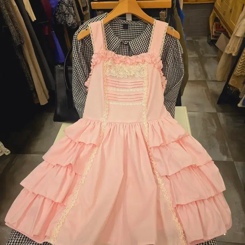 [BUNJANG] Bodyline Pink Dress / 바디라인 원피스