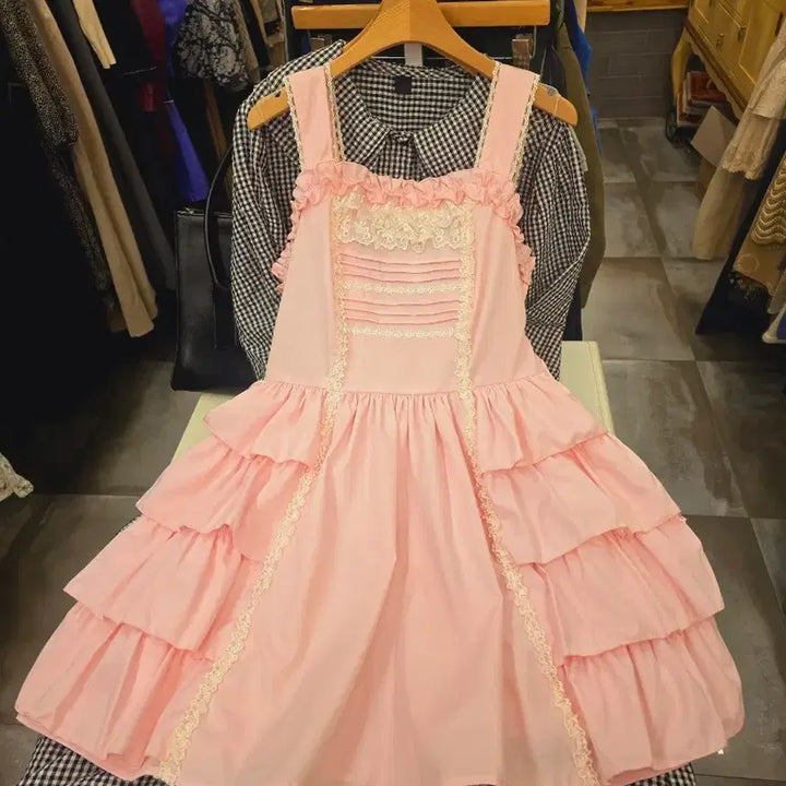 [BUNJANG] Bodyline Pink Dress / 바디라인 원피스