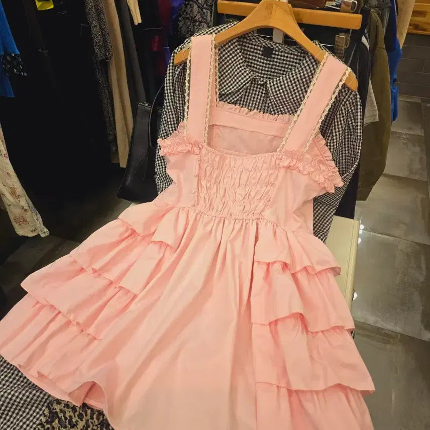 [BUNJANG] Bodyline Pink Dress / 바디라인 원피스