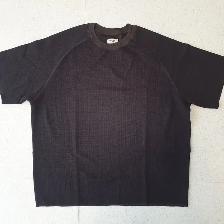 [BUNJANG] Rough Side Waffle Short Sleeve Knit Top / 러프사이드 와플 반팔 니트 3사이즈 다크브라운