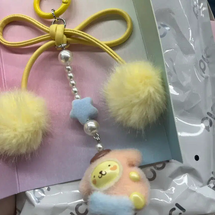 [BUNJANG] Sanrio Pompompurin Fluffy Little Darling Phone Strap / [교환0]산리오 폼폼푸린 플러피 리틀 달링 폰 스트랩 폰체인 플로키