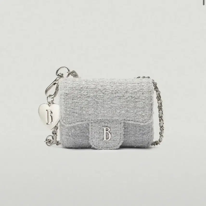 [BUNJANG] The Barnet Tweed Chain Mini Bag / 더바넷 트위드체인 벨트 미니백