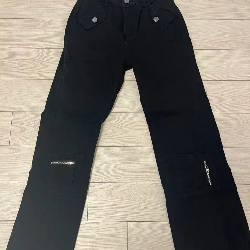 [BUNJANG] Kindame Bootcut Wide Pants / 카인다미 포켓 골반뽕 부츠컷 와이드 팬츠 블랙
