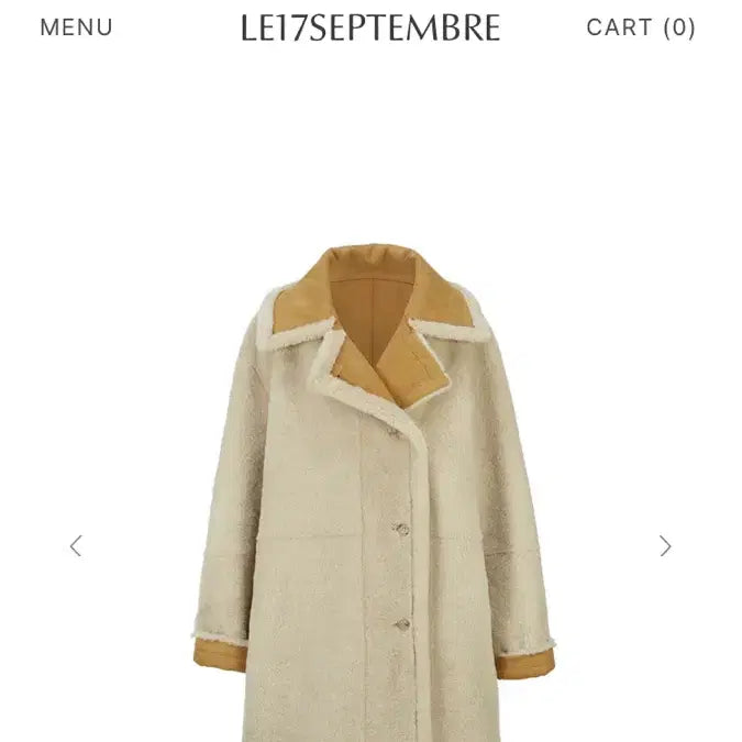 [BUNJANG] Le17septembre Suede Fur Reversible Coat / 르917 Le17septembre 스웨이드 퍼 리버서블 코트 (무스탕)